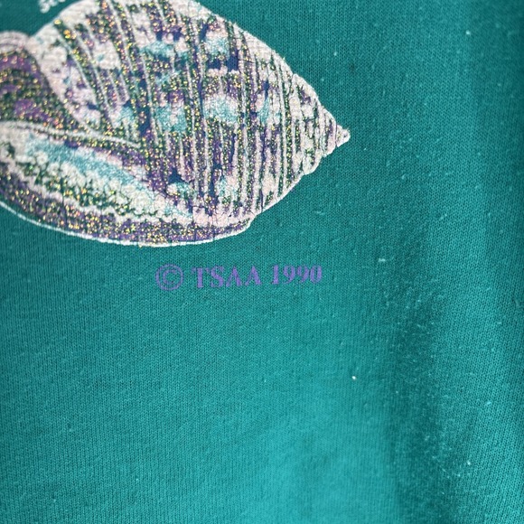 Texas State Aquarium T Shirt Men's Large Blue Vintage Single Stitch 1990 Graphic - Picture 5 of 10